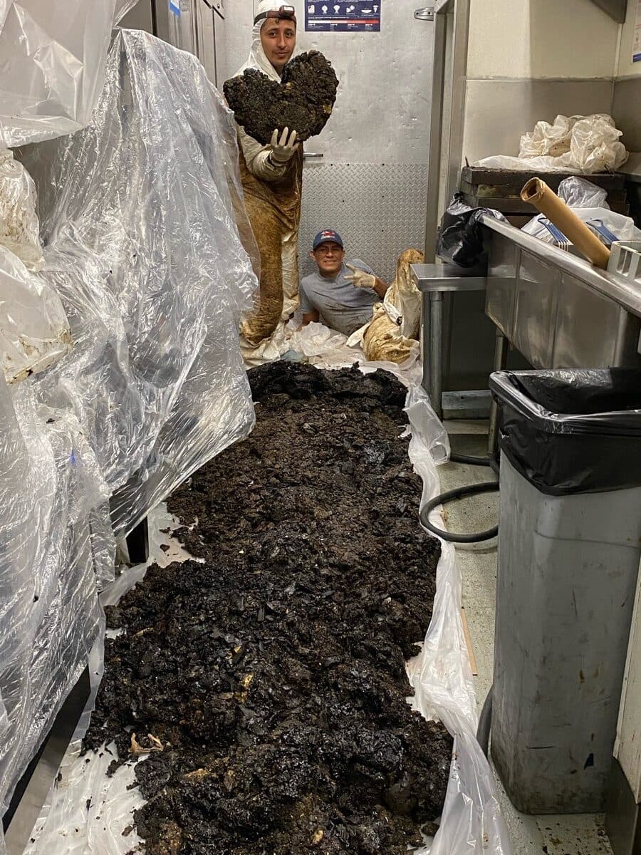 West Los Angeles hood cleaner degreasing a kitchen exhaust system