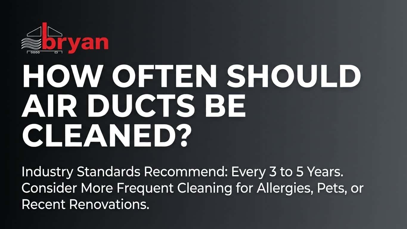 How Often Should Air Ducts Be Cleaned?